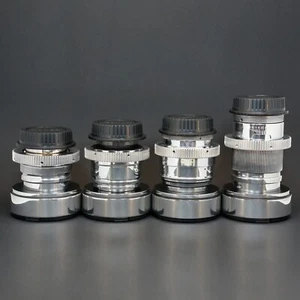 Silver Set 37 58 85 135 Cine Mod for Canon EF, Sony E, M4/3 - Picture 1 of 14