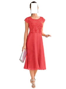 Robe Together en dentelle corail taille 40 0317000073 - Photo 1 sur 5