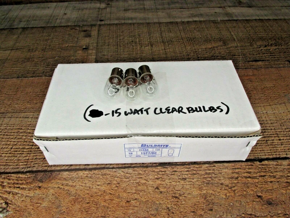 3 PackBulbrite 15 Watt; 120V;  15T7/DC Base; Clear; Specialty Light - Image 1 of 4