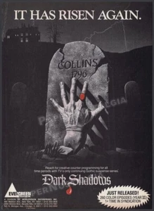 DARK SHADOWS - Original 1985 Trade AD / ADVERT / TV promo _ Barnabas Collins - Picture 1 of 1