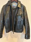 Leather jacket Aero leather 36 Size Horse Hide Black Mens Motorcycle Jacket JPN