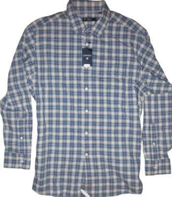 Daniel Cremieux Long Sleeve Shirt XL Antique White Check 100's 2-Ply NWT (DC481) - Image 1 of 3