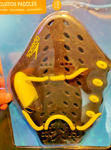 1x Speedo Fit Clutch Paddles Training Gloves Large / XL New SEALED Summer Swim