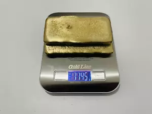 1145 Gramm Schrott Goldbarren zur Goldgewinnung geschmolzen verschiedene Computermünzen Pins - Bild 1 von 12