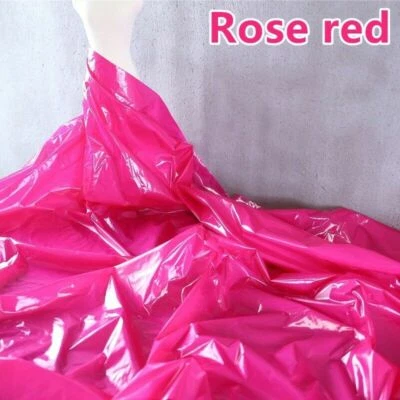 Faux Pu Leather Fabric Thin Waterproof Shiny for Puffer Coat Jacket Craft Sewing - Image 1 of 4