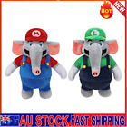 27Cm Super Mario Bros Wonder Plush Luigi Mario Elephant Stuffed Toys Dolls