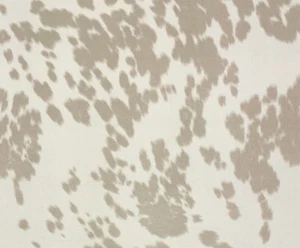 UDDER MADDNESS LINEN FAUX COWHIDE MICROSUEDE FURNITURE CUSHION FABRIC BTY 54"W - Picture 1 of 7