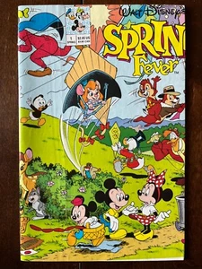 Walt Disney's SPRING FEVER #1 Disney Comics 1991 VF- 7.5 MisCut Cover RARE Error - Bild 1 von 12