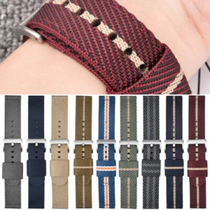 Nylon Strap For Seiko DW Canvas Woven Strap Watch Band Accessories 18/20/22/24MM - Picture 1 of 20