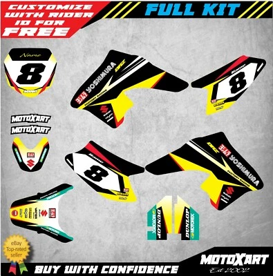 Kit Gráfico Personalizado para Suzuki DRZ 70 - 2009/2020 Pegatinas Estilo FIRE Foto 1 de 2