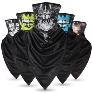 Biker Skull Hood Face Mask Skull Bandana Headband Balaclava CS Sport Helmet Ski - Picture 1 of 23