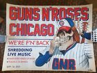 Affiche de terrain Guns N' Roses Cubs Wrigley Chicago 2021 #67/500 Big League mâcher