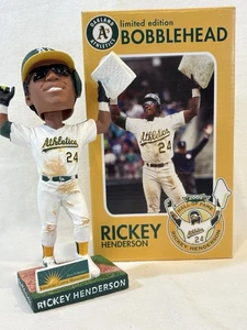 RICKEY HENDERSON Bobblehead, 2011 Oakland A's SGA, MLB Baseball HOF 2009, RIP 24 - Bild 1 von 11