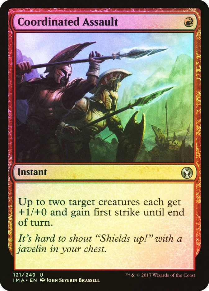 MTG FOIL Coordinated Assault  - Iconic Masters #121 - Image 1 of 1