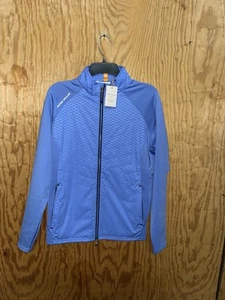 Peter Millar Crown Sport Merge Elite Hybrid Golf Jacket Bondi Blue Size Small - Picture 1 of 13