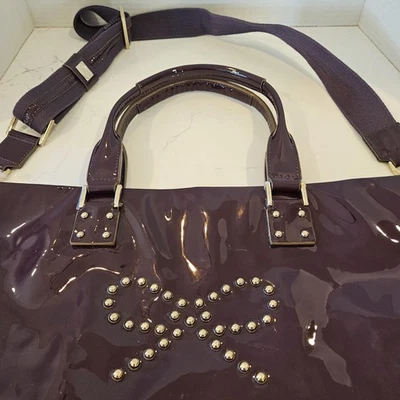 Bolso de Mano Anya Hindmarch de Charol para Mujer Talla Única Morado Arco Correa para el Hombro Foto 1 de 4