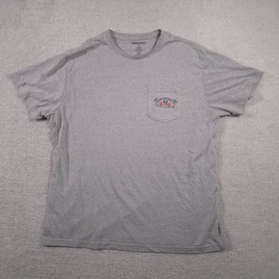 Camisa masculina Margaritaville 2XL cinza bolso camiseta chill out churrasqueira gráfica - Imagem 1 de 4