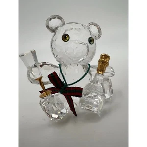 Swarovski Crystal Kris Bear Celebration Figurine Retired Vintage  - Picture 1 of 8