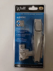 Pestillo pulsador de pantalla y puerta de tormenta Wright Products blanco V333WH  - Imagen 1 de 3