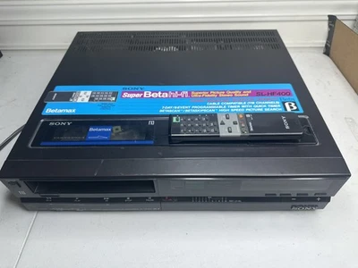 Sony SL-HF400 Hi-Fi estéreo Super BetaMax VCR de colección probado funcionando con control remoto Foto 1 de 4