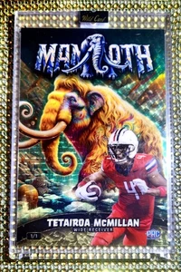 #D 1/1 GOLD/BRONZE DIAGONAL 2024 Prehistoric Tetairoa McMillan MAMMUT JUMBO  - Bild 1 von 4