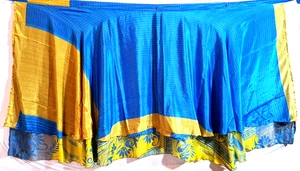 XL Vintage Sari Magic Wrap Skirts Multicolor Bohemian Hippie Skirt - Picture 1 of 6