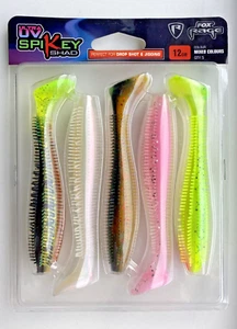 Fox Rage Spikey Shad 12cm Ultra UV Mixed Colours Gummifisch Set - Bild 1 von 1