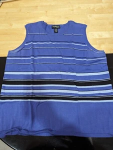 Blaues Damen-Tanktop von Style & Co. Woman Größe 2X - Bild 1 von 5