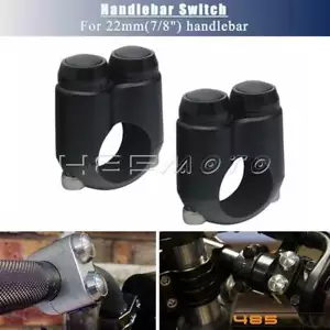2 Button Hand Control Turn Signal Motogadget M-switch For Harley Honda 7/8" Bars - Picture 1 of 12