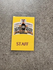 ** RINGO STARR ** - Laminierter Backstage PASS - 1989 TOUR - TOP - (BEATLES) - Bild 1 von 2