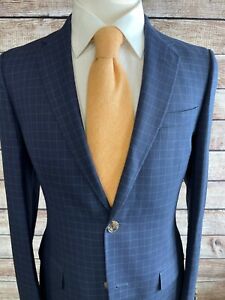 NWT Current Model Gucci Monaco Wool Suit 36R (32 pant) Blue 