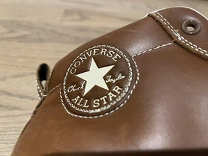 Converse Chuck Taylor All-Star Basketball Tan All Leather High Top Shoes Men 12 - Picture 1 of 9