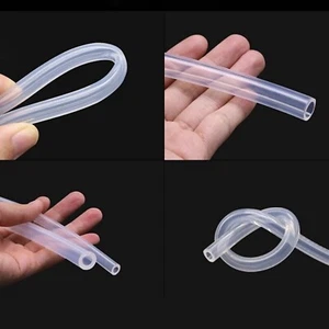 Manguera de tubo de goma de silicona transparente identificación médica de grado alimenticio de 0,5 mm a 60 mm - Imagen 1 de 12