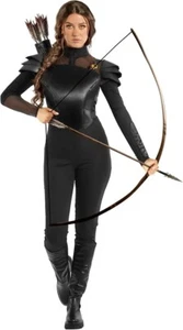 Women`s Katniss Everdeen Costume Adult Hunger Games Bodysuit Fancy Dress S - 3XL - Picture 1 of 6