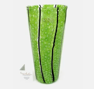 V RARE! Signed World Class Murano A Ballarin Art Glass Millefiori Vase 1 Only - Picture 1 of 8