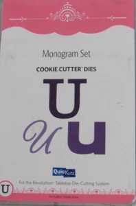 QuicKutz Monogram "U" Set, Cookie Cutter Dies, 3 dies, CC-MONOGRAM-U01 - Picture 1 of 2