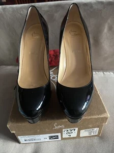 CHRISTIAN LOUBOUTIN Bianca 140 Pump Heels Patent Calf Size 39 - Picture 1 of 12