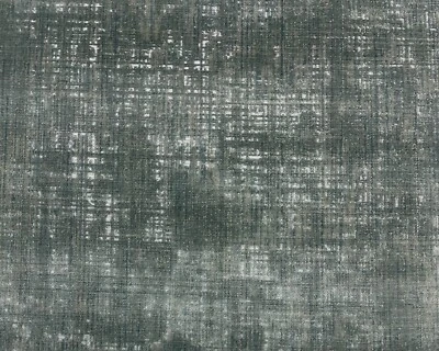 DONGHIA HEIRLOOM BROOCH BLUE VELVET SILVER WORN LOOK FABRIC REM 22" LONG X 42"W - Image 1 of 4