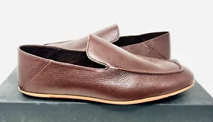 The Men's Store Bloomingdale's Black Flat Last Push Down Plain Sz 8.5 Mens Shoes - Picture 1 of 3