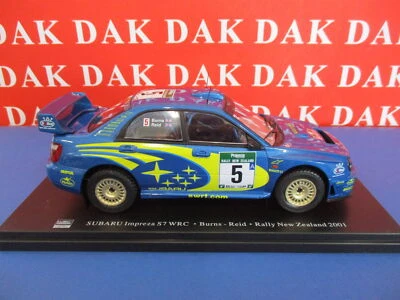 Die cast 1/24 Modellino Auto Subaru Impreza S7 WRC Rally New Zealand 2001 Burns - Immagine 1 di 4