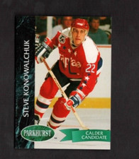1992-93 Steve Konowalchuk Parkhurst Hockey Bilingual Rookie RC Washington