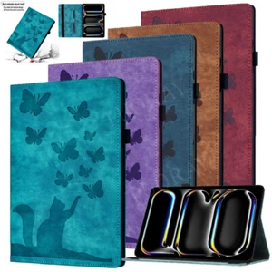 For iPad 11th 10 9 8 7 6th Gen Mini 5 Air 13 11 M3 2025 Pro10 Leather Stand Case - Picture 1 of 77