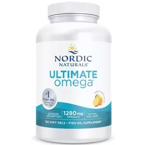 Nordic Naturals, Ultimate Omega mit Zitronengeschmack, 1280mg, 180 Weichkapseln - Bild 1 von 3