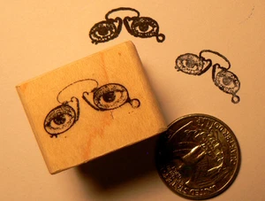 Espectáculos en miniatura P24, gafas, sello de goma - Imagen 1 de 2
