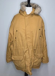 Abrigo Parka Sean John XXL Para Hombres Tostado Piel Sintética Capucha Plumón de Ganso Invierno De Gran Tamaño - Imagen 1 de 15