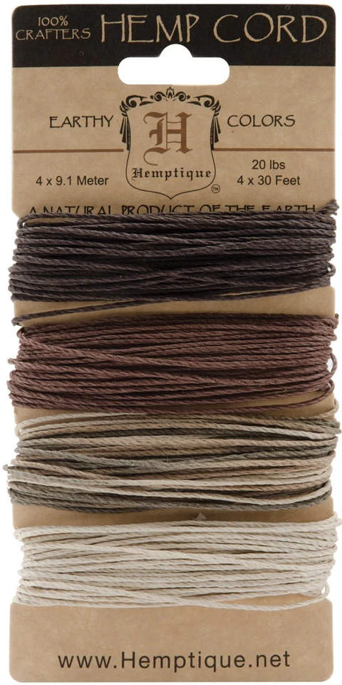 Hemptique Hemp Cord 20lb 120' - Earthy