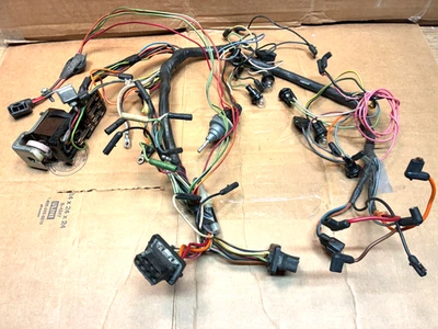 1963 FORD FALCON DASHBOARD WIRING HARNESS W/ 1 SPEED WIPERS - NEEDS MINOR REPAIR - Image 1 of 4
