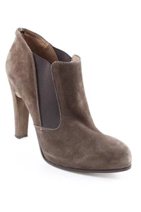 MAI PIU SENZA Botas deslizantes Mujeres Botines Talla EU 40 marrón-negro - Imagen 1 de 5