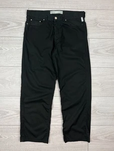 Versace Jeans Couture Vintage 90s Black Wide Leg Trousers Pants Mens 32 size - Picture 1 of 12