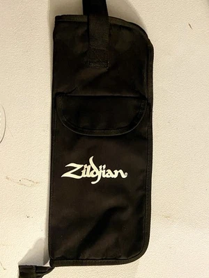 Zildjian Drum Stick Bag Black Canvas Zipper Pockets 18 x 7.5 In    - Image 1 of 4